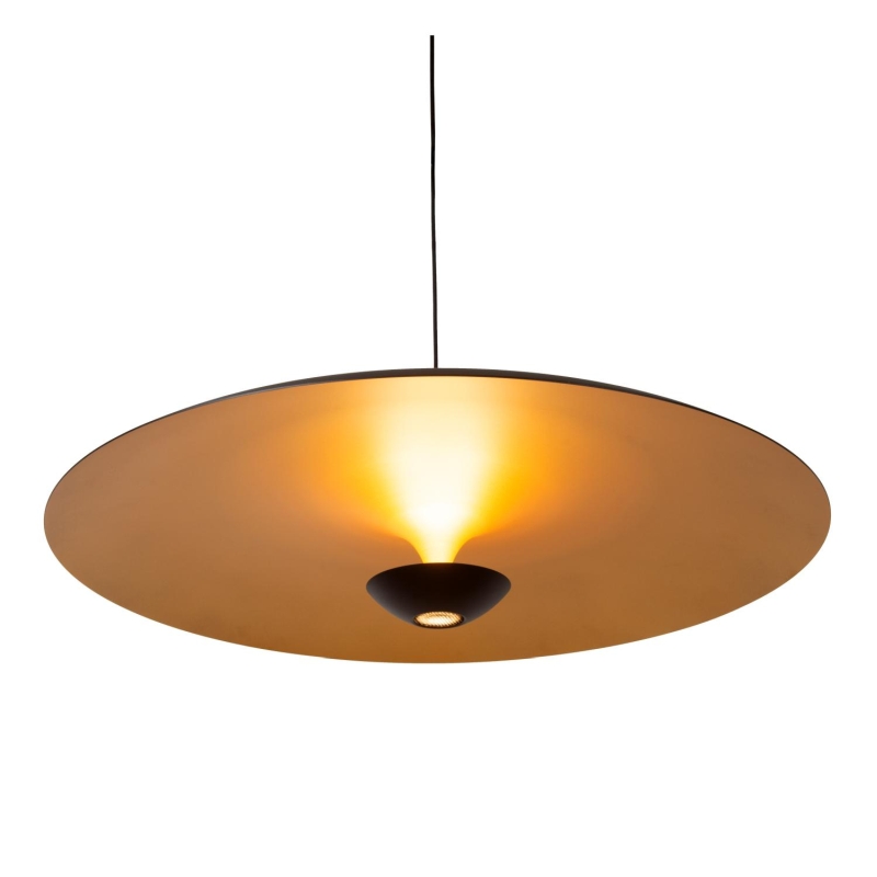 Lucide Premium KENNETH - Pendant light - Ø 80 cm - LED Dim. - 1x22W 2700K - Black